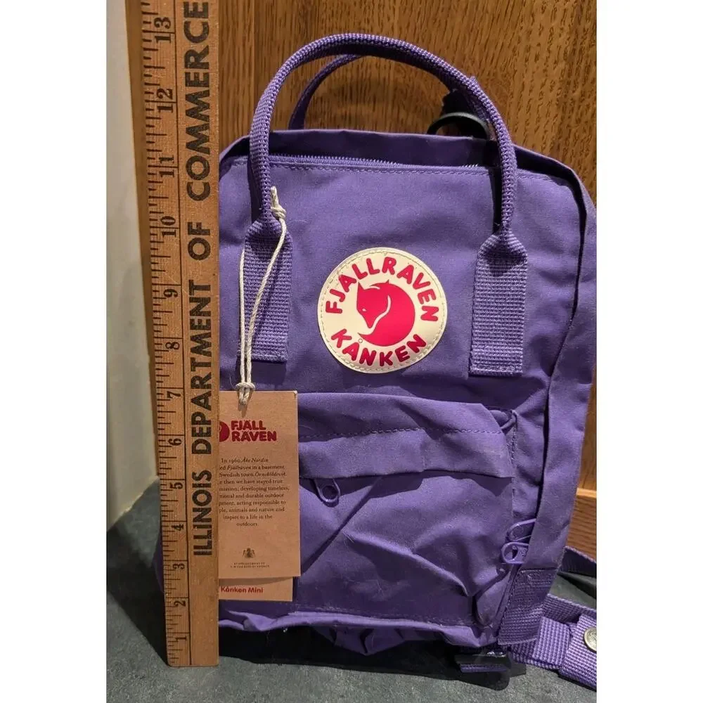 NWT Fjallraven Kanken Mini Backpack Pastel Lavender Purple